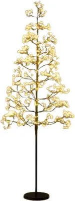 Immagine prodotto di Albero di Natale illuminato a LED CM25142DE-M con 1000 luci bianche calde, 150 cm