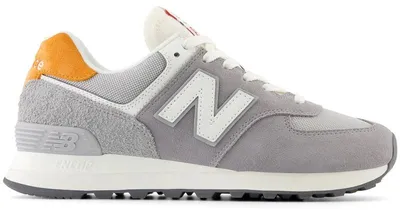 Obrázek produktu pro New Balance 574, šedá a oranžová (dámská) - velikost EU 38