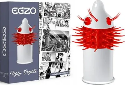 Image de Préservatif Ugly Coyote avec pointes caressantes Medium 1pc.