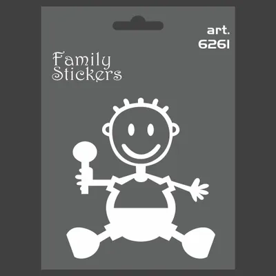 Immagine prodotto di Adesivo Famiglia Bambino Uomo