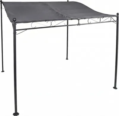 Produktbild von LEX Anbaupavillon 2,5x3 m Pergola wasserdicht & UV-Schutz grau