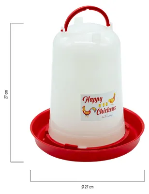 Obrázok produktu pre Krmítko 4 kg, napájačka 5 l, plast, pre sliepky