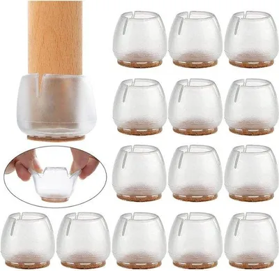 Produktbild von Famanu Stuhlbeinschutz 37-42 mm Silikon - Möbel Fußpads - Tischschutz - 16 Stück
