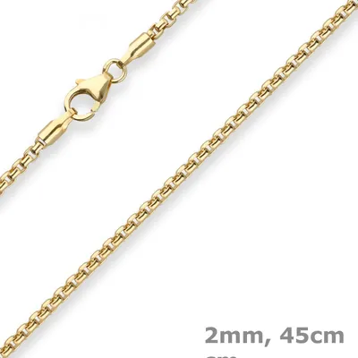2mm-Veneziakette-rund-aus-333-Gelbgold-45cm
