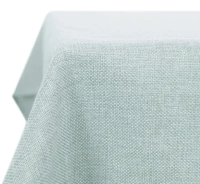 Obrázek produktu pro Ubrousek na stůl, vzhled lnu, 130x160 cm, světle zelený, voděodolný, lze prát