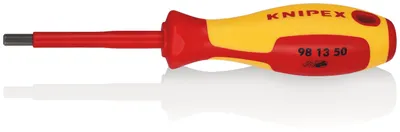 Image de Knipex tournevis six pans creux 5,0mm longueur totale 187mm bruni isolé manche 2 composants - 98 13 50