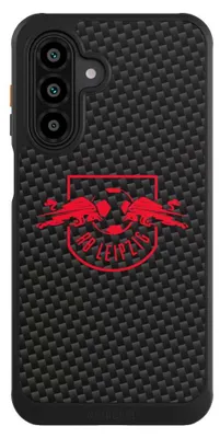 Produktbild von NIVOCASE Hülle für Samsung Galaxy A17 5G  Handyhülle NIVOcore Case Schwarz Carbon Offizielles Lizenzprodukt RB Leipzig