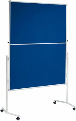 Zdjęcie produktu dla MAUL Moderationstafel MAULpro klappb. Textil blau, 150x120cm