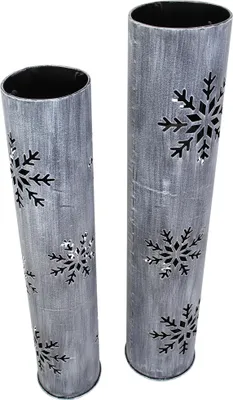 Produktbild von Windlichtsäule "Schneeflocke", 2er Set