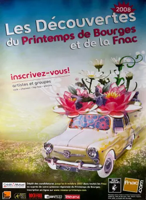 Zdjęcie produktu dla Festiwalu BOURGES - 2008 - Plakat - 80x120 cm