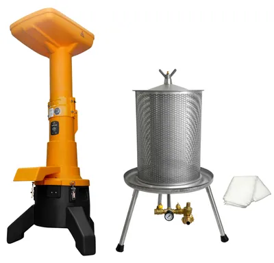 Produktbild von Set-Angebot Obstmuser FISCHER-LAHR EFC2000 + 40 Liter FISCHER-LAHR Hydropresse