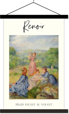 Produktbild von MuchoWow® Textilposter Malerei - Renoir - Alte Meister 120x180 cm mit schwarzem Rahmen - Fotos