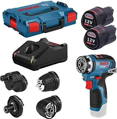 Produktbild von Akku-Bohrschrauber Bosch Professional GSR 12V-35 FC, 2 x 3,0Ah Akkus, L-Boxx
