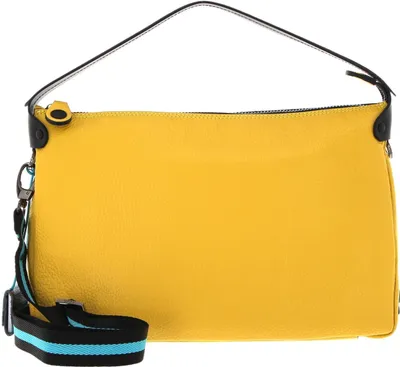Image de Gabs Cuir sac à épaule sac à épaule bandoulière Calliope TG Ruga Stitching Ananas jaune