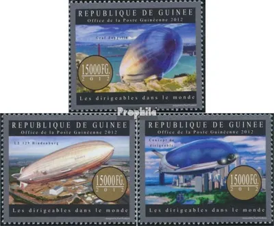 Produktbild von Briefmarken Guinea 2012 Mi 9503-9505 (kompl. Ausgabe) postfrisch Zeppeline,(Graf Zeppelin)