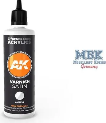 Image de AK Interactive S.L. AK-11238 VERNIS SATINÉ, 100 ml (3ème génération)
