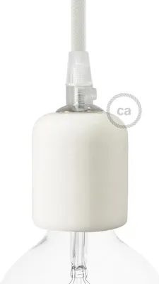 Image de Kit de douille E27 en céramique Creative-Cables - Blanc