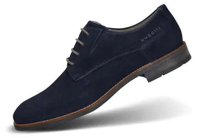 Immagine prodotto di Bugatti, scarpe stringate da uomo, modello 311-AJY07, colore blu scuro, taglia 41