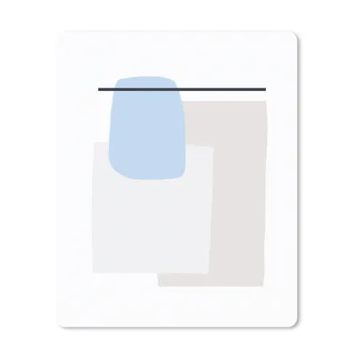 Produktbild von MuchoWow® Mauspad Mousepad Abstrakt - Geometrische Formen - Linienkunst 19x23 cm - Mousepads - Maus Mat - Pad - Mausunterlage - Mauspads - Spielen
