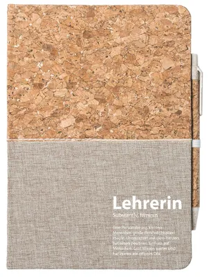 Produktbild von Huuraa Notizbuch A5 Lehrerin Definition 80 Blatt inkl. Kugelschreiber Tagebuch Geschenkidee