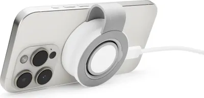 Imagen del producto de Twelve South ButterFly SE, cargador inalámbrico Qi2 2 en 1: compatible con iPhones, Apple Watch y AirPods. Incluye un cable de carga USB-C trenzado a juego. Se puede utilizar con cualquier adaptador de corriente USB-C de 30W o superior