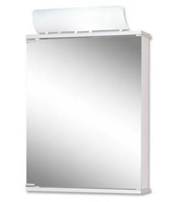 Produktbild von Spiegelschrank Entro Front 50cm Aluoptik, 111911010-0140