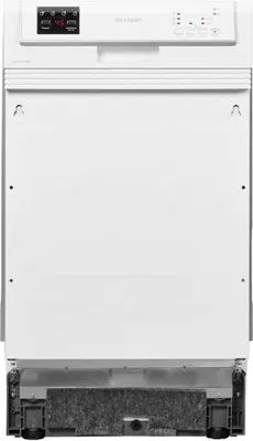 Produktbild von Sharp QW-HS12S47EW-DE, Voll integriert, Single (45 cm breit), Weiß, 2 Korb/Körbe, Zusammenklappbar, Korb