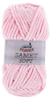 100g Strickgarn Samet Soft Chenille rosa