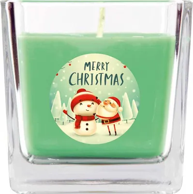Obrázok produktu pre HS Candle "Vianočná" vonná sviečka v nádobe na cukrovinky - na výber z mnohých motívov, ideálna vianočná dekorácia na adventné obdobie