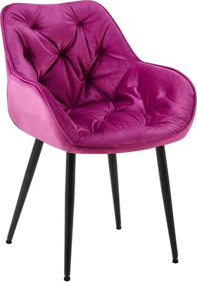 Produktbild von Tanna Samtstuhl lila, sesselförmiges Design, 58 cm breit, 62 cm tief, 83 cm hoch