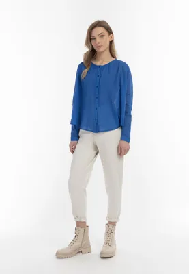 Image de Chemisier pour femme SAPORTA - bleu, taille M