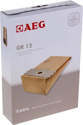 A product box for vacuum cleaner bags.