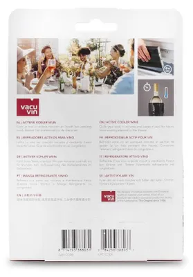 Zdjęcie produktu dla Vacu Vin 8714793388031, Szklana butelka, Wino, Srebrny, Monochromatyczny, Plastik, 1 szt.