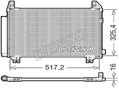 Produktbild von DENSO DCN50107 Kondensator Klimaanlage Klimakondensator für TOYOTA Yaris Schrägheck (P9) +Trockner
