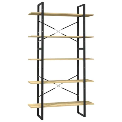 Obrázok produktu pre Knižnica s 5 policami 100x30x175 cm, borovicový masív