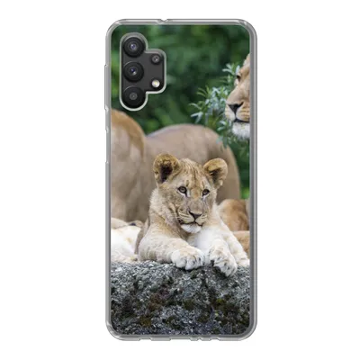 Produktbild von MuchoWow® Handyhülle Schutzhülle Hülle für Samsung Galaxy A32 5G Löwen - Tiere - Jungtiere Silikon Softcase Handy Hülle - Softcase