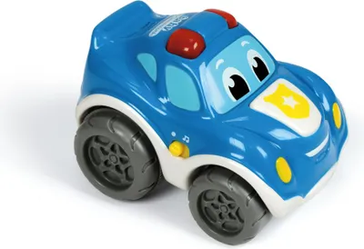 Produktbild von Clementoni Retrofriction Polizeiwagen mit Lichtern und Geräuschen - Babyspielzeug mit Sound ab 1 Jahr (17179) CLEMENTONI