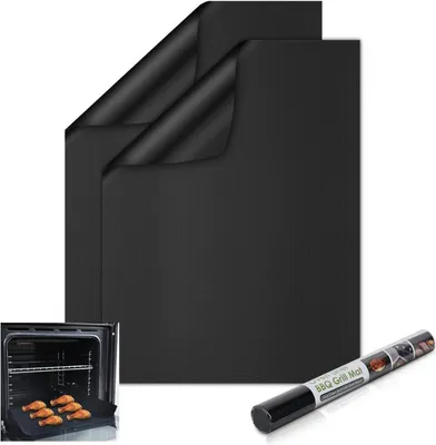 Immagine prodotto di Tappetino da forno universale in teflon 32x50cm set di 2 - Fodere da forno antiaderenti