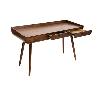 Produktbild von Miliboo - Schreibtisch Vintage Holz Nussbaum HALLEN