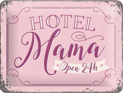Produktbild von Nostalgic-Art - Blechschild 15x20 cm - Word Up - Hotel Mama