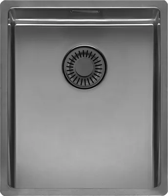 Produktbild von REGINOX R39335 Spüle NEW YORK 34X40 Comfort Gun Metal II ab Schrankbreite 40 cm / Flächenbündig / Flacheinbau / Unterbau