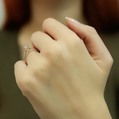 Produktbild von 0,20 Carat Diamant Meisterwerk 14 Karat Weißgold - 59 (18,80 mm)