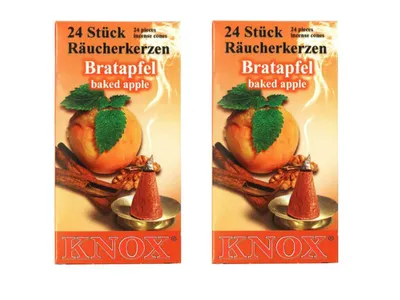Obrázok produktu pre KNOX - Sada 2 vonných kužeľov veľkosti M - pečené jablko