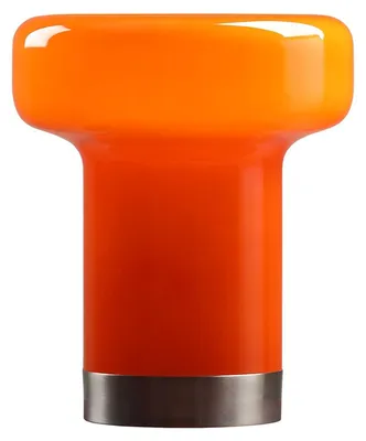 Produktbild von Tischleuchte Metall Glas Ø 245 cm 29.5 cm Orange E14 rund Modern Tischlampe