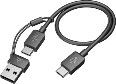 Produktbild von HP Poly Voyager Focus 2 Bluetooth-Headset On-Ear mit ANC, Schwarz