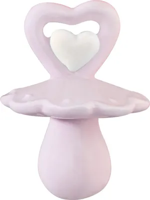 Produktbild von Clayre & Eef Anhänger Schmuck 6CE0804P Ø 4*5 cm - Rosa Porzellan Osterdeko Osterdekoration