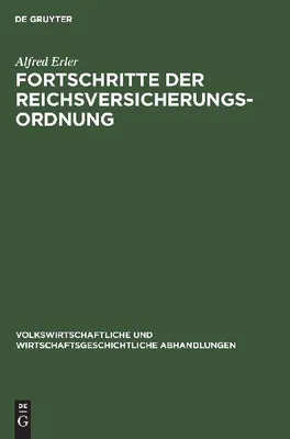 Produktbild von Fortschritte der Reichsversicherungsordnung