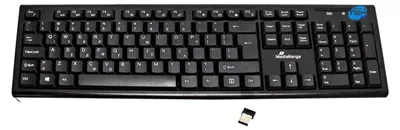 Obrázok produktu pre MediaRange MROS111-GR, Plná veľkosť (100 %), Bezdrôtový, USB, QWERTY, Čierna