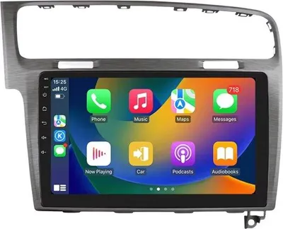 Image de Autoradio avec Bluetooth et CarPlay pour VW Golf 7 (2013-2017) – compatible avec Apple et Android – système stéréo avec système de navigation – 2 Go de RAM, 32 Go de mémoire interne