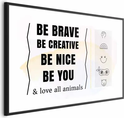 Produktbild von Posterpapier Poster - Be Yourself 60x40 cm Text m-A-0833-ao-a